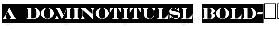 a_DomInoTitulSl Bold字体转换